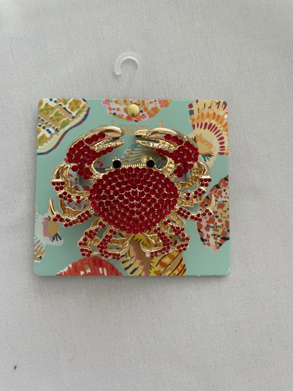 Piper K Rhinestone Crab Hair Clip